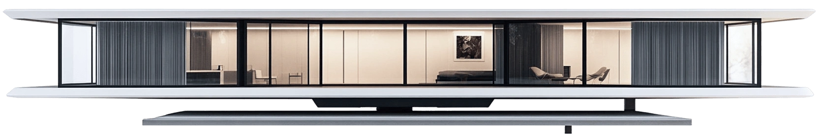 Modern house interior view